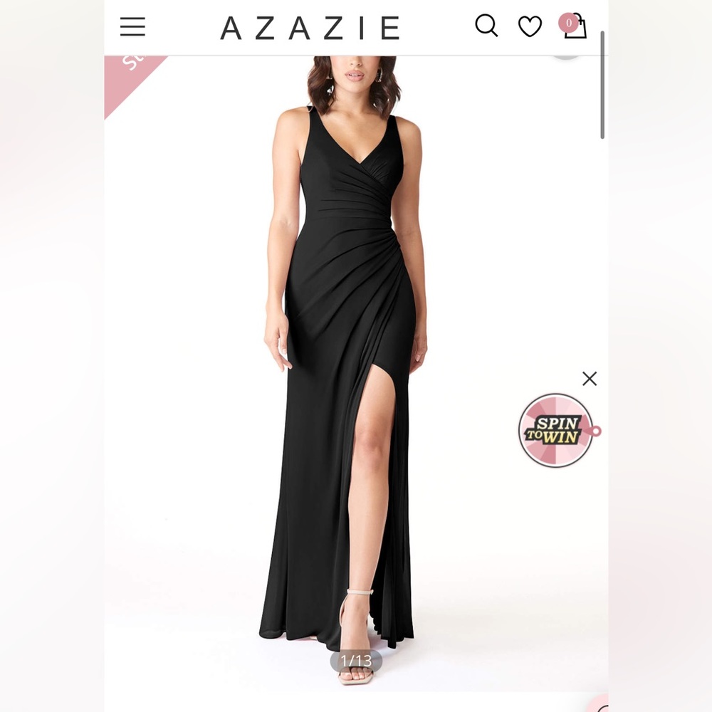 Black bridesmaid dress